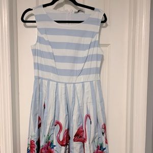🌻 Grace Karin Flamingos Dress 🌻